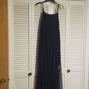 Navy lace dress